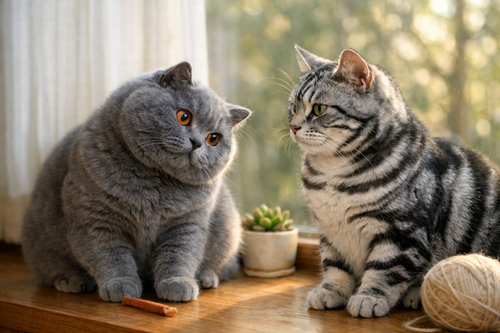 英短和美短的区别：2026年新手选猫终极指南-第1张图片-猫老板